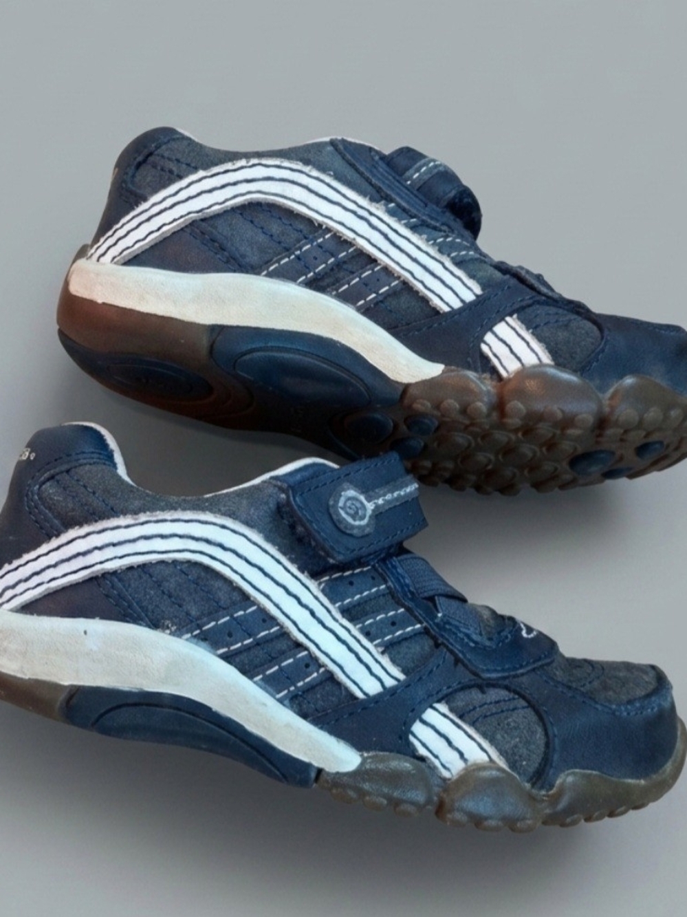 Stride Rite Navy and White Boys' Athletic Sneakers